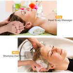 Shampoo Hair Brush Manufacturer - Hot Selling Bath Soft Silicone Women Head Scalp Massager Dandruff Removal Exfoliator Tool