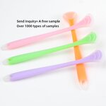 Tongue Scraper Brush Manufacturer - Portable 2 in 1 Silicone Non-Synthetic Oral Hygiene Care Tool Cleaning Tongue Spatula