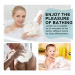 Bath Sponge Ball Manufacturer - OEM ODM Custom Mix Color PE Plastic Foaming Net Exfoliating Body Scrubber Luffa