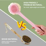 Back Scrubber Brush Manufacturer - Long Handle Gentle Exfoliating Mesh Sponge Shower Body Skin Massage for Men Women