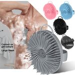 Silicone Body Scrubber Manufacturer - Hot Bathroom Anti Bacteria Round Soft Skin Exfoliator Massage Bath Cleaning Brush