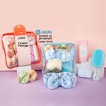 Makeup Skincare Spa Set Manufacturer - Custom Soft Microfiber Headband Wristband Beauty Sponge Scalp Styling Tool