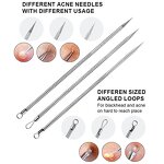 Blackhead Remover Set Manufacturer - Professional Stainless Steel Pimples Popper Comedone Extractor Tool for Nose Face Skin