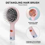 Hair Accessory Set Manufacturer - Wholesale Microfiber Bowtie Headband Wristband Detangling Brush With Mirror