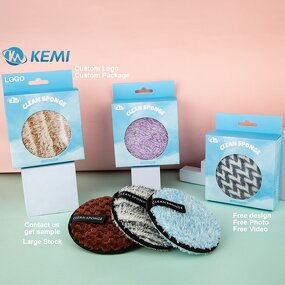 Makeup Remover Pads Manufacturer - Custom Logo Reusable 100% Microfiber Washable Face Cleansing Exfoliating Puff