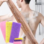 Back Scrubber Towel Manufacturer - Japanese Korean High Grade Nylon Long Bath African Net Sponge Exfoliating Shower Cloth
