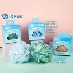 Bath Sponge Ball Manufacturer - OEM ODM Custom Mix Color PE Plastic Foaming Net Exfoliating Body Scrubber Luffa