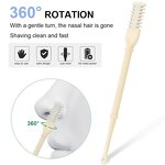 Nose Hair Trimmer Manufacturer - New Portable Double Head Nasal Shaver Manual Safe 360 Degree Rotating for Women Men