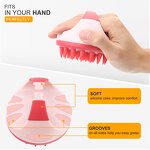 Shampoo Hair Brush Manufacturer - Hot Selling Bath Soft Silicone Women Head Scalp Massager Dandruff Removal Exfoliator Tool