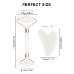 Facial Massager Roller Manufacturer - Wholesale Jade Roller Guasha Set Resin Plastic Non Natural Stone Face Skin Care Tool