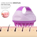 Shampoo Hair Brush Manufacturer - Hot Selling Bath Soft Silicone Women Head Scalp Massager Dandruff Removal Exfoliator Tool
