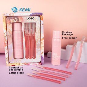 Eyebrow Razor Set Manufacturer - Custom Hair Identifier Spray Skin Care Moisturizing Nourishing Body Face Hair Shaving Tool