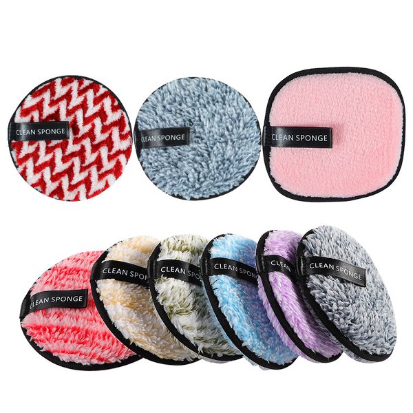Makeup Remover Pads Manufacturer - Reusable Round Microfiber Washable Face Cleansing Skin Care Make up Removal Cotton Pad