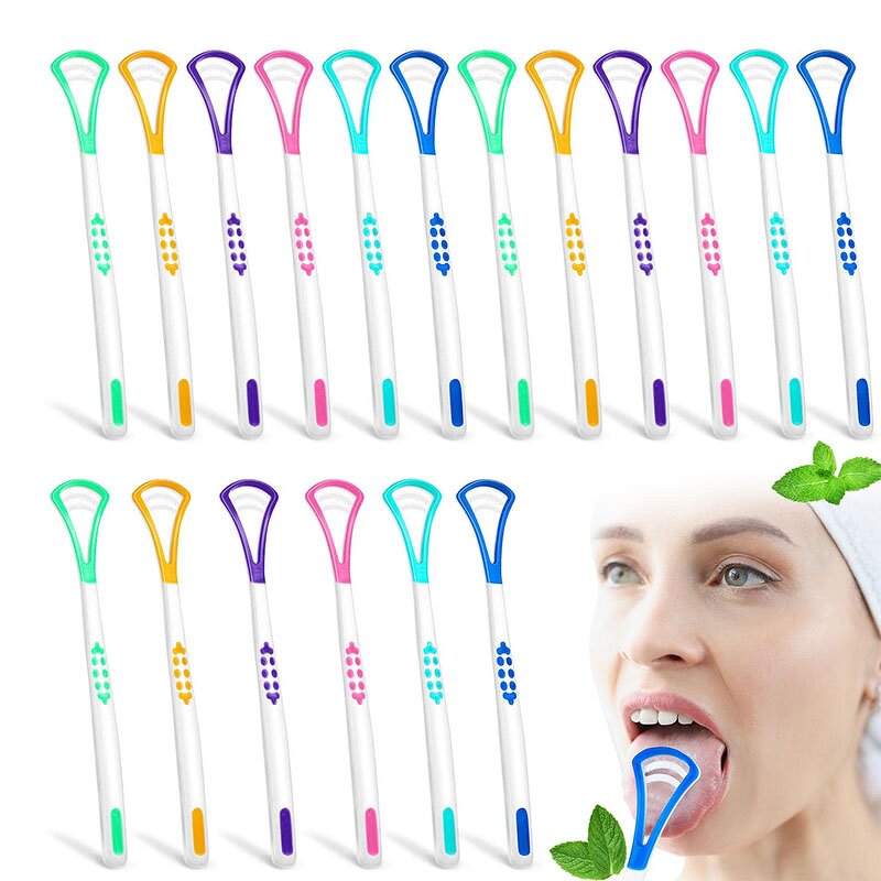 Tongue Scraper Manufacturer - Eco Friendly Reusable 3 Layer Kids Adult Oral Hygiene Teeth Care Cleaning Pink Tongue Cleaner