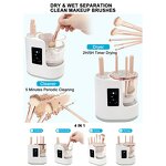 Makeup Brush Cleaner Manufacturer - Factory Price 3 in 1 USB Electric Automatic Cleaning Quick-Drying Cosmetics Brush Washer