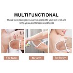 Makeup Remover Glove Manufacturer - Customization Logo Soft Microfiber Reusable Scrubbing Cleaning Face Towel Mitts for Spa