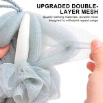 Bath Spa Gift Set Manufacturer - Custom Round Mesh Loofah Sponge Ball Exfoliating Scrubber Makeup Headband