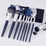 Makeup Brush Set Manufacturer - Custom Logo Professional Synthetic Foundation Powder Concealer Eye Shadows Brushes with Waterproof Bag