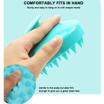 Scalp Massager Comb Manufacturer - Hot Sales Silicone Plastic Handle Handheld Head Shampoo Brush for Hair Growth