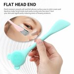 Facial Cleaning Scrubber Manufacturer - Custom Korean Waterproof 2 in 1 Silicone Face Mask Brush Deep Pore Exfoliating Cleaner