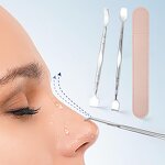 Blackhead Remover Kit Manufacturer - Double Headed Stainless Steel Facial Pore Cleaner Nose Acne Needle Extractors