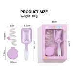 Hair Styling Tools Kit Manufacturer - Custom Gift Box Portable Anti-static Air Cushion Comb Detangling Brushes Set