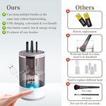 Makeup Brush Cleaner Manufacturer - 2 in 1 Electric Portable Cosmetic Cleaning Tool All Size Beauty Brushes Set Holder Washing Blender
