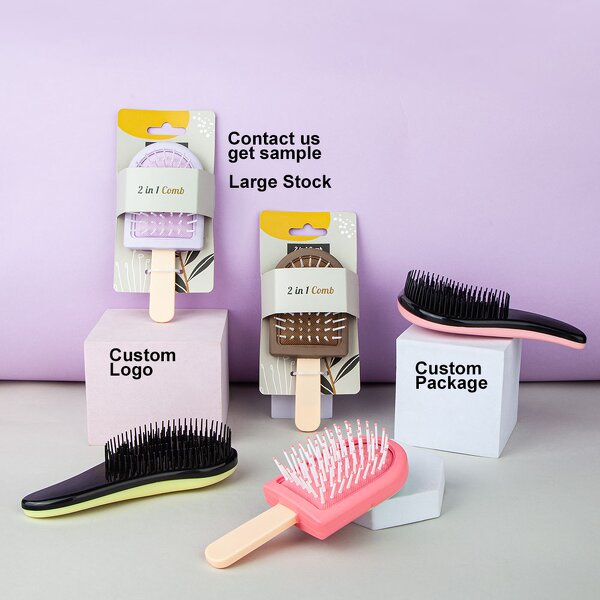 Hair Air Cushion Comb Manufacturer - New Ice Cream Shape Mini Soft Bristles Scalp Massage Detangler for Girls
