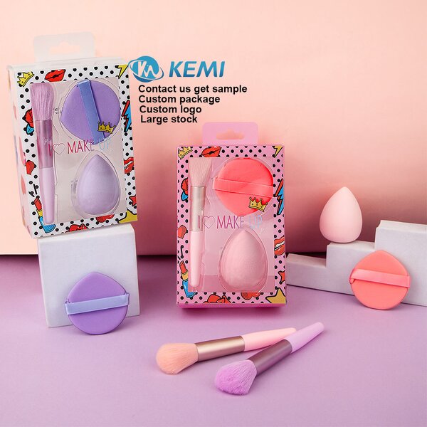 Eye Makeup Tool Set Manufacturer - Wholesale Customized Brush Powder Puff Makeup Egg Beauty Sponge Combination With Gift Box