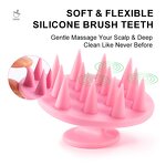 Scalp Massager Brush Manufacturer - Hot Selling Soft Silicone Bristles Head Cleaning Care Tool for Men Women Dandruff Removal