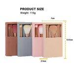 Travel Makeup Brush Set Manufacturer - Hot Selling 5pcs Mini Ultra Soft Synthetic Cosmetic Brushes with Mirror Case