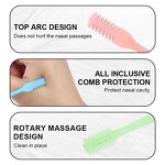 Ear Nose Hair Trimmer Manufacturer - 2 in 1 360 Degree Rotation Shaving Double Sided Comb Nostril Cleaner Portable Nasal Tool