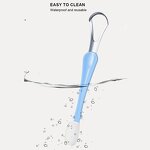 Tongue Cleaner Manufacturer - Custom Logo 2 in 1 Dual Head Healthy Oral Care Tool Adults Kids With Soft Bristles Toothbrush