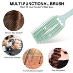 Hair Styling Brush Manufacturer - Personalize Large Curved Fluffy Rib Comb Wet Dry Salon Detangler for Female