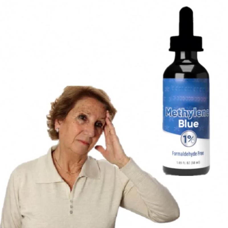 High Quality L-Methylene Blue Dosage Drops 50MG for Humans May Help boost the Energy Supplement