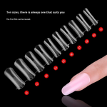 Nail Extension Tips Manufacturer - Crystal Gel Finger Plastic 100 Pieces No Paper Tray Reusable