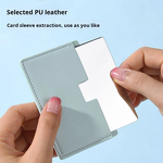 Makeup Mirror Manufacturer - DIY Card Style Anti-Fall Stainless Steel Portable Double Sided Lighting Creative Mini