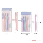 Dermaplaning Tool Set Manufacturer - OEM 3-Pack Eco-Friendly Women's Facial Hair Remover Razor for Eyebrow Shaping