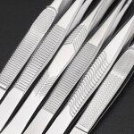 Eyelash Tweezers Manufacturer - Professional Stainless Steel Straight Gold with Custom Logo Slanted Tip Long