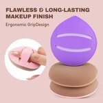 Air Cushion Puff Manufacturer - Drop Pink Purple Large Latex Free Soft Big Custom for Woman Makeup