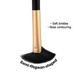 Makeup Brush Manufacturer - Synthetic Hair Slant Head for Foundation Eyebrow Application Sickle-Shaped Nose