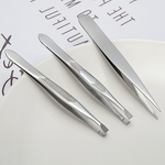 Lash Tweezers Manufacturer - Best Selling Stainless Steel Slanted Tip Portable High Precision False Eyelash Aid Tool