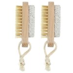 Bath Brush Manufacturer - Spa Tool Wooden with Pumice Stone for Foot Massage