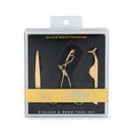 Lash Curler Kit Manufacturer - Private Label Stainless Steel Gift Box Rose Gold Applicator Tweezer Set