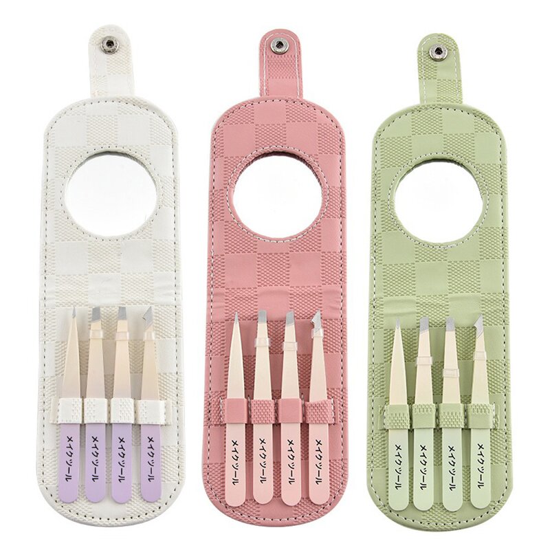 Eyebrow Shaving Set Manufacturer - New Arrival Home Grooming & Travel Suit-Stainless Steel with Mirror & Tweezers