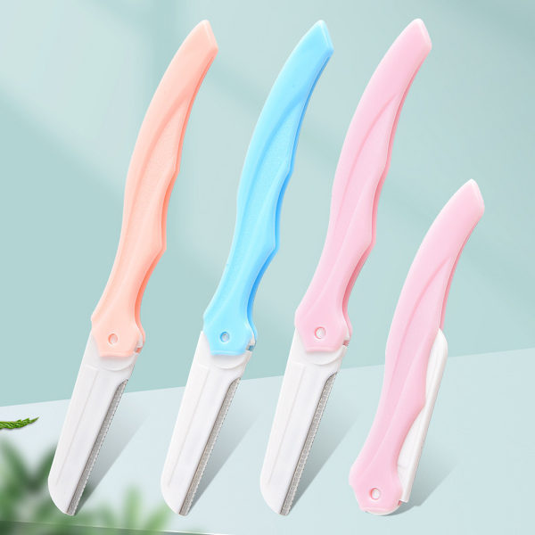 Eyebrow Razor Manufacturer - New Stainless Steel Wholesale Foldable Shaver Trimmer Trimming Knife