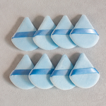 Makeup Puff Set Manufacturer - 8pcs Super Soft Wedge Flocking Cotton Triangle Case for BB Cream Loose Air