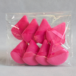 Makeup Puff Set Manufacturer - 8pcs Super Soft Wedge Flocking Cotton Triangle Case for BB Cream Loose Air