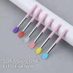 Lip Gloss Brush Manufacturer - Mini Silicone Applicator Rubber Lipgloss Lip Mask Cosmetic Brush