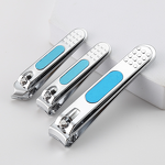 Nail Clipper Manufacturer - Single Portable Slant Stainless Steel with Tail File Straight Cutter